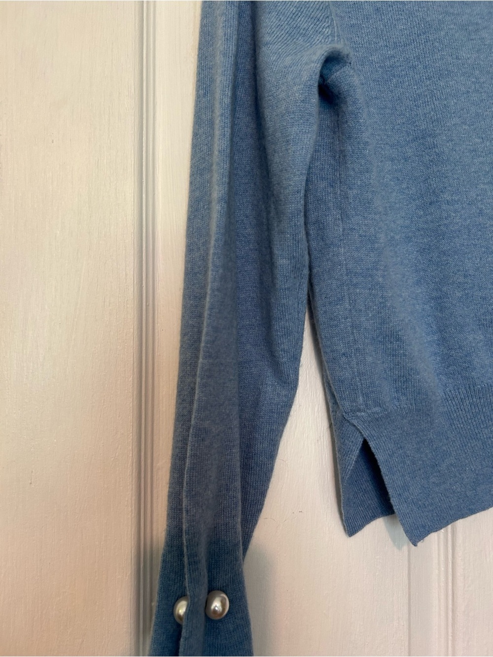 SOH sweater/ pullover with pearl in cuffs wool cashmere blend - Picture 10 of 12